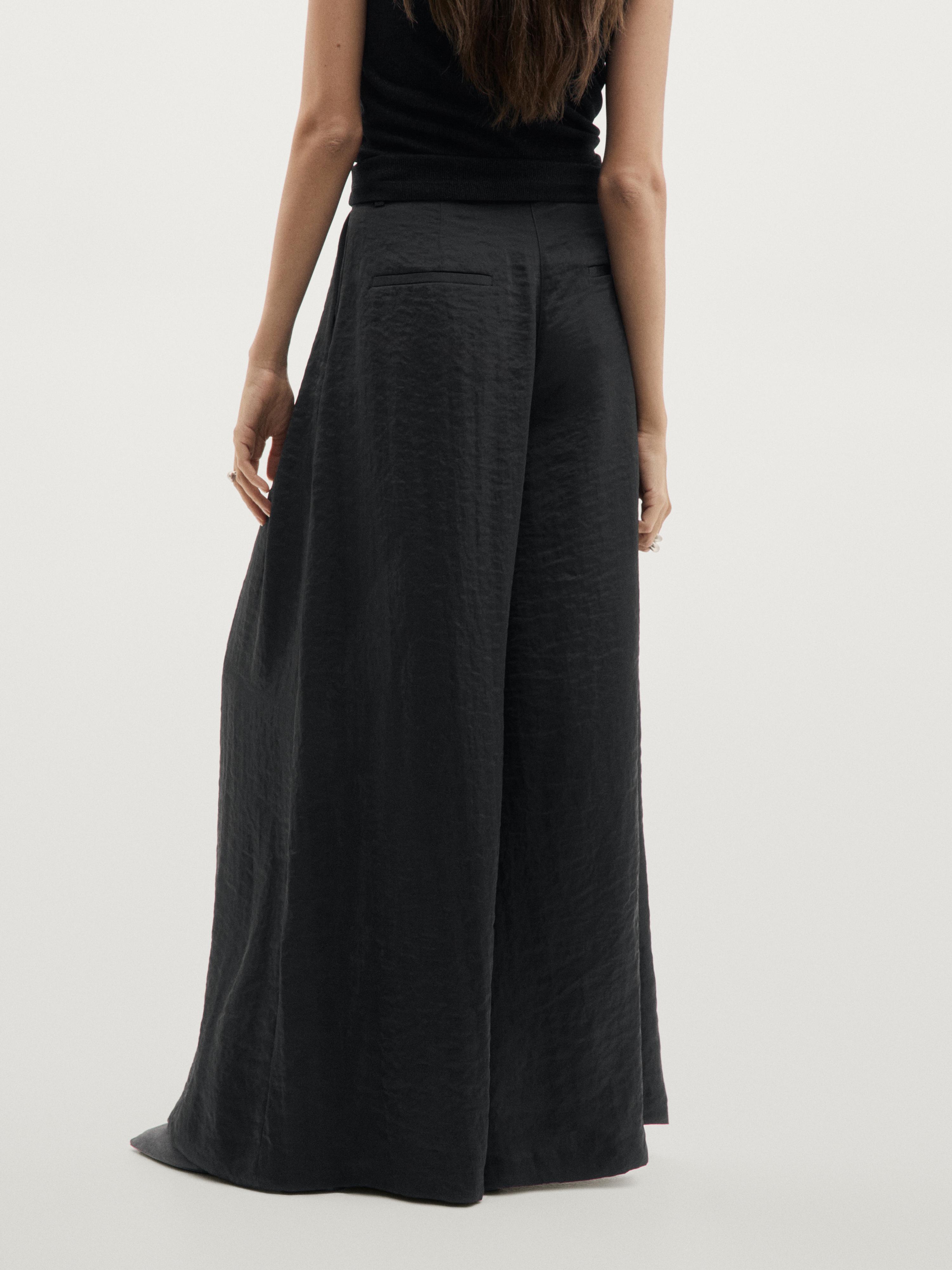 Pantalon large et fluide à pinces